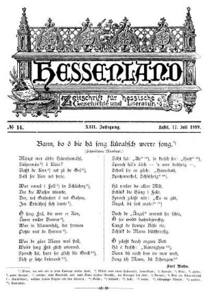 No. 14, 17. Juli 1899