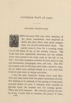 Governor Taft at Jaro