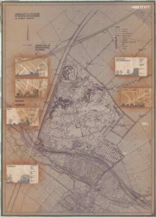 Hansjakob, Gottfried; Frankfurt am Main; Frankfurter Zoo - Landschaftstypologien (Lageplan; Perspektiven)