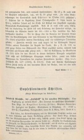 97-106 Empfehlenswerthe Schriften