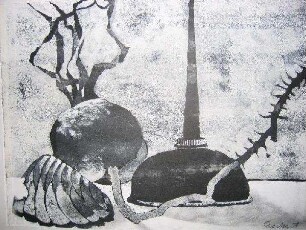 Stilleben mit Ölkännchen