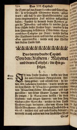 592-636, Das dreyzehende Capitel