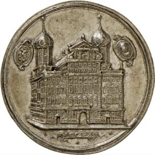 Medaille von Hans Stadler auf den Bau des Augsburger Rathauses, 1620
