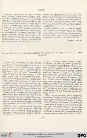 Pocza̜tki kultury chrześcijańskiej w polsce w x wieku : (23-24 XI 1984 Poznań)
