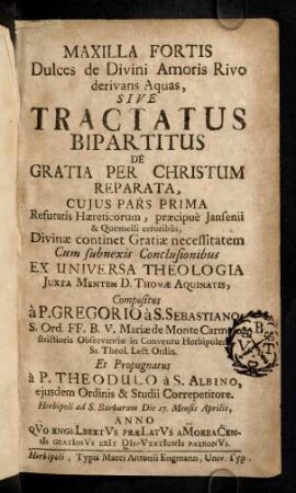 1r-227, Tractatus Bipartitus De Gratia Per ...