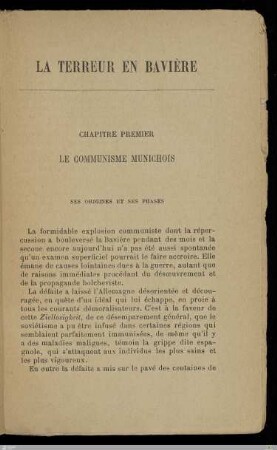 I. Le communisme munichois - ses origines et ses phases