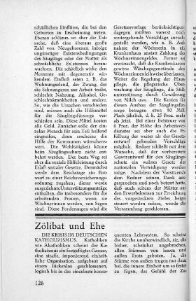 Zölibat und Ehe