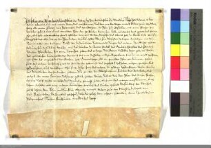 Der D.O. zu Marburg belehnt den Heinrich Kall mit der Pfarrei Gossfelden.