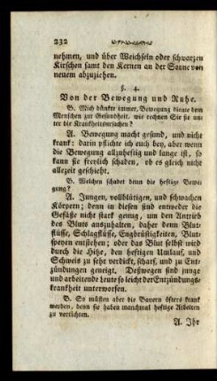 §. 4. Von der Bewegung und Ruhe