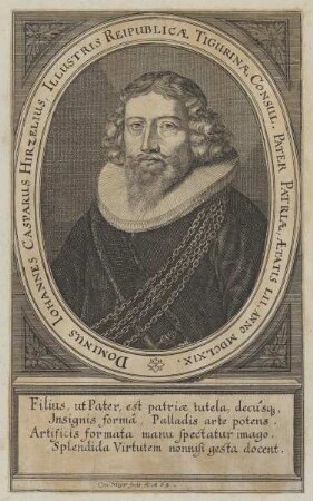 Bildnis des Iohannes Casparus Hirzelius