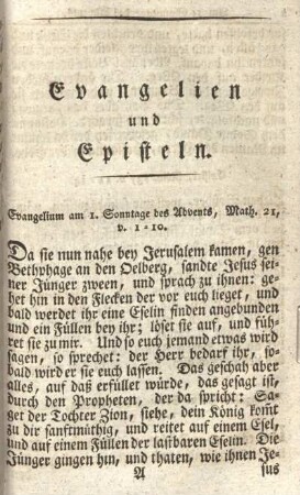 Evangelien und Episteln.