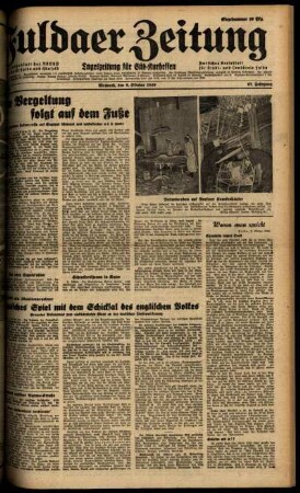 Ausgabe vom Mittwoch, den 09. Oktober 1940.