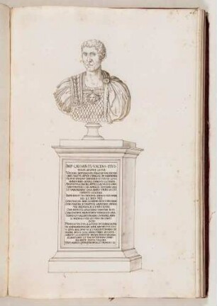 Bildnisbüste des römischen Kaisers Valens, in: Series continuata omnium Imperatorum [...], Bd. 2, Bl. 46