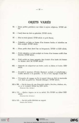 Objets variés (Nr. 95 150)