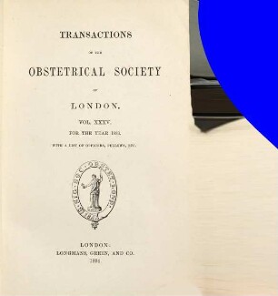 Transactions of the Obstetrical Society of London, 35. 1893 (1894)