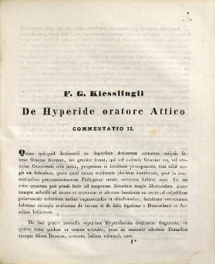 De hyperide oratore attico commentatio. 2