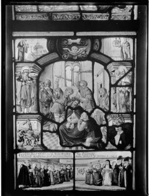 Kloster Lichtental Fürstenkapelle Fenster mit Glasmalerei