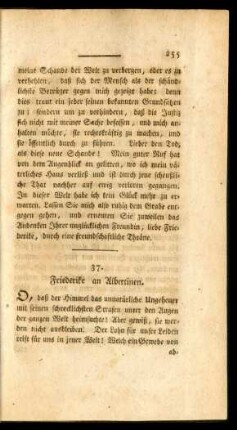 37.[!] Friederike an Albertinen.