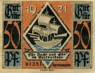 Gutschein - 50 Pfennig