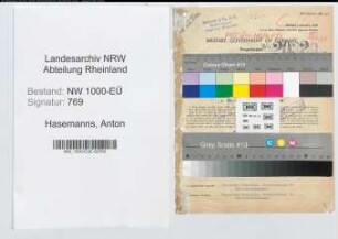 Entnazifizierung Anton Hasemanns, geb. 28.09.1898 (Polizeibeamter)