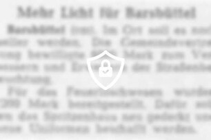 Mehr Licht für Barsbüttel