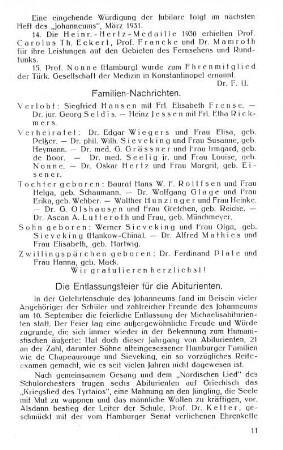 Familien-Nachrichten.