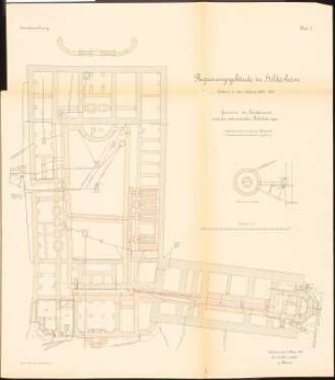 Regierungsgebäude, Hildesheim: Grundriss Fundamente 1:100