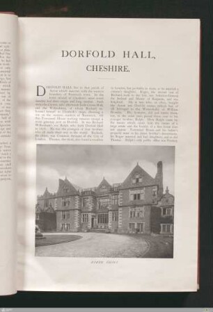 Dorfold Hall, Cheshire