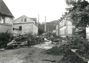 Pirna nach dem verheerenden Hochwasser vom 8. und 9. Juli 1927