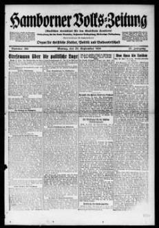 Hamborner Volks-Zeitung. 1911-1929