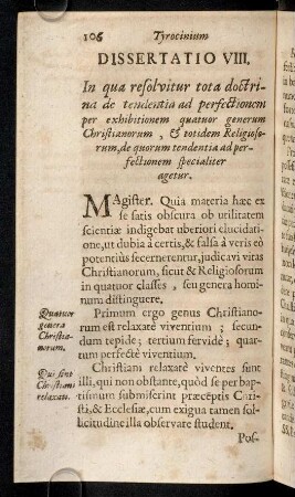 106-123, Dissertatio VIII