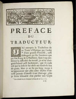Préface du Traducteur. Avertissements de l'auteur. Approbation et Permission.