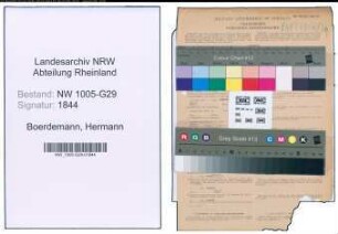 Entnazifizierung Hermann Boerdemann , geb. 23.01.1899 (Bahnsekretaer)