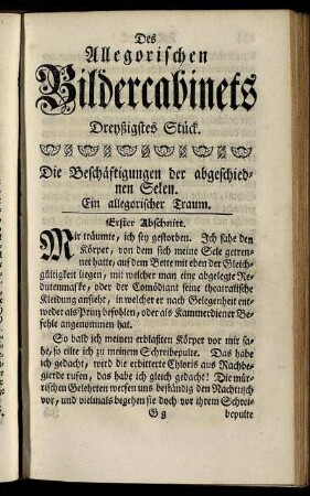 Dreyßigstes Stück