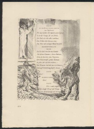 Faust aus dem Palaste tretend