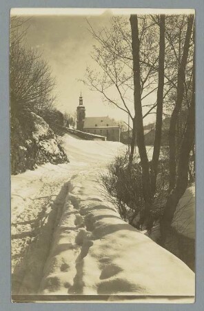 Winter am Bergkirchlein zu Rittersgrün