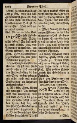 1038-1047, Von der Verleugnung sein ...; ... (1058 - 1067)