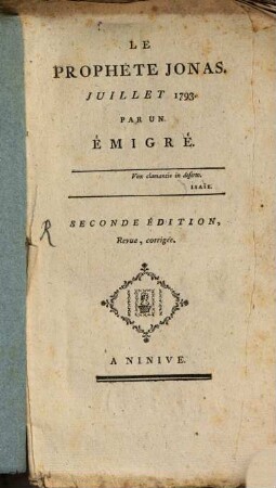 Le prophète Jonas