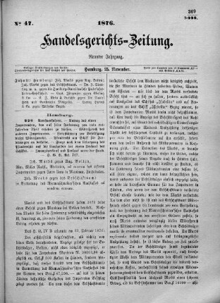 No. 47. 25. November 1876
