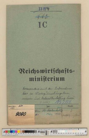 Korrespondenz mit dem Informationsbüro der Wiedergutmachungskommission: Bd. 2