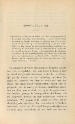 Hoofdstuk VIII. Ontmanteling van het fort te Badjoa. - ...