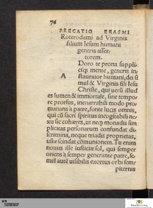 Precatio ad Iesvm virginis filivm
