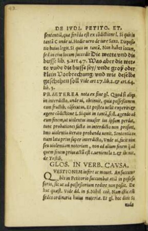 Glos. In Verb. Causa.