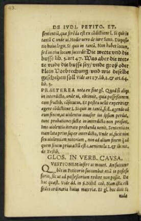 Glos. In Verb. Causa.