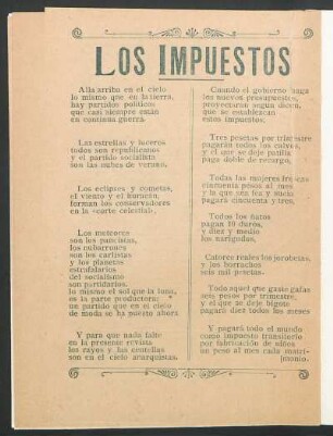 Los impuestos : [Canción]