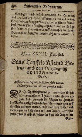 Das XXXII. Capitel. Vons Teuffels List und Betrug ...