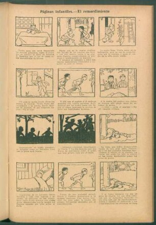 Páginas infantiles : El remordimiento