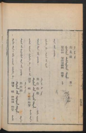 Fungnere temgetulere hacin. jai = 封表類 第二