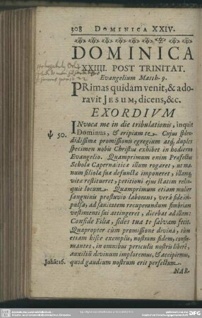 Dominica XXIIII. Post Trinitat.