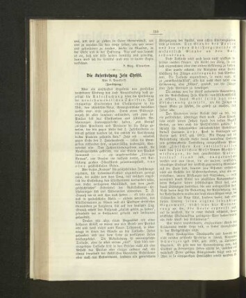 Die Auferstehung Jesu Christi.